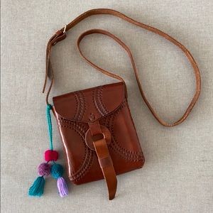 [NWOT] Handmade Leather Crossbody Bag